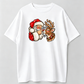 Santa and Reindeer Christmas Shirt, Cute Santa Boop Graphic Tee, Vintage Christmas T-Shirt, Funny Holiday Shirt, Unisex Christmas Gift