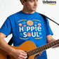 Urbntees Hippie Soul Peace Flower Boho Vibes Organic Cotton Unisex T-Shirt