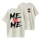"Me Vs Me" Motivational Graphic Round Neck Tee