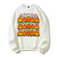 Halloween Pumpkin Graphic Sweatshirt, Cute Spooky Autumn Crewneck, Unisex Fall Pullover
