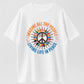 Guitar Peace Tree IMAGINE Lyrics Multicolor Guitar Print T-Shirt