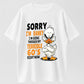 Urbntees Sorry I'm Cranky Terrible 60s Duck Funny Organic Cotton Unisex T-Shirt