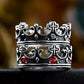 Coutureaura Gothic Crown Pattern Cross Abstract Ring