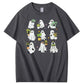 Halloween Ghost Plant  Pattern  Print 100%Cotton T-Shirt