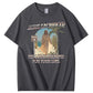 Jesus Sacrifice  Hislong  Weekend  For Your Sins Pattern Print Crew Neck T-Shirt