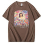 Every Knee Shall T-shirt med rund hals og sløjfemønster