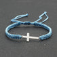 Simple Stainless Steel Cross Braided Bracelet