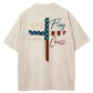 Stand For The Flag Kneel For The Cross 4th Of July Washed T-Shirt