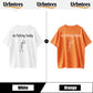 Urbntees No Fishing Today Funny Sad Stick Figure Graphic Pure Cotton T-Shirt