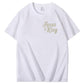 Jesus Is King Pattern  Print Cotton T-Shirt