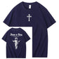 Jesus Is Being Pattern Crew Neck T-Shirt