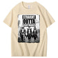 Straight  Outta  Nightmares  Pattern  Print 100%Cotton T-Shirt