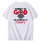 Connect To God The Password is Pattern  Print 100%Cotton T-Shirt