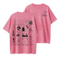 Trendy Dark Halloween Collage Graphic T-Shirt