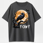 F-CAW-F Gothic Raven Full Moon Halloween Tee