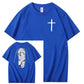 Save Me Pattern Crew Neck T-Shirt