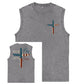 Stand For The Flag Kneel For The Cross Ærmeløse Tanktops med 4. juli-print og vasket bomuld