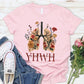 YHWH Every Breath Speak His Name Pattern Round-Neck T-Shirt
