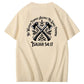 No Weapon Pattern Print Crew Neck T-Shirt