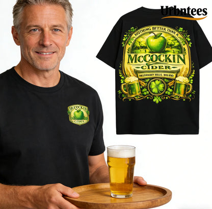 Urbntees McCocCockin Cider Funny Irish Parody Organic Cotton Unisex T-Shirt