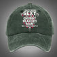 I Hate Being Sexy But I'm A Chubby Bearded Man So I Can't Help It Pattern Washed Hats