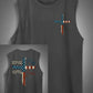 Stand For The Flag Kneel For The Cross 4th Of July Print Cotton Sleeveless Tank Tops