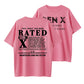 Gen X This Adult Has Been Rated Shirt, Generation X Traits Graphic Tee, Gen X Vintage Inspired Shirt, Funny Sarcastic, Unisex Streetwear women