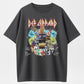 Def Leppard Guitar Collage Rock Band Tribute Organic Cotton Unisex T-Shirt