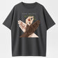 Urbntees Peace Love Dove Hands Unity Organic Cotton Unisex T-Shirt