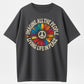 MAGINE Rainbow Flower Peace Sign Lyric Hippie Retro T-Shirt
