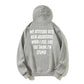 100% Cotton "My Attitude Gets Real Aggressive When I Feel Like You Think I'm Stupid" Bold Statement Hoodie