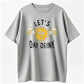 Mens Lets Day Drink T Shirt Funny Drunken Sunny Booze Drinking Tee