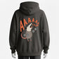 Possum Lifting Weights Screaming AAAAAA Funny Animal Graphic Hoodie - 100% Cotton
