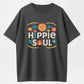 Urbntees Hippie Soul Peace Flower Boho Vibes Organic Cotton Unisex T-Shirt
