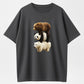 Bear Stack Funny Animal Pile Organic Cotton Unisex T-Shirt
