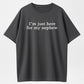 Urbntees "I'm Just Here for My Nephew" Funny Aunt Uncle T-Shirt