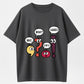 Cartoon Punctuation Characters What? Wait, Stop It, I Agree! T-Shirt - 100% Cotton Heavyweight