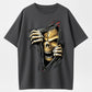 Urbntees Ripped Skull Golden Bones Dark Graphic Organic Cotton Unisex T-Shirt
