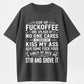 Urbntees Fuckoffee Recipe Sarcastic Humor Organic Cotton Unisex T-Shirt