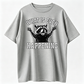 Casual Streetwear T-shirt, Funny Confused Raccoon Graphic, Sarcastic "What Is Even Happening"