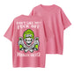 Urbntees Don't Like Me Fuck Off Problem Solved Green Beanie Skull Graphic Tee