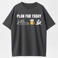 Plan For Today Boat Beer Sex Funny Graphic Pure Cotton T-Shirt