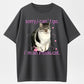100% Cotton "Sorry I Can't Go, I'm An Inside Cat" Funny Introvert Cat T-Shirt