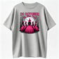 Women's Gothic Witch T-Shirt - Pink & Black Suitable for Halloween Costumes with Witches' Hats & Bats Print, Crew Neck Casual Tee for October Parties, Themed Outfits, Machine Washable Witch Design