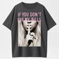 Urbntees If You Don't Pay My Bills Don't Talk To Me Funny Graphic Pure Cotton T-Shirt