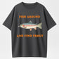 100% Cotton 'Fish Around And Find Trout' Fishing Humor Graphic T-Shirt