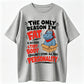 100% Cotton Funny Hippo Personality Graphic T-Shirt Plus Size