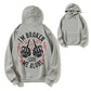 I'm Broken Leave Me Alone Skull Snake Graphic Organic Cotton Unisex Hoodie