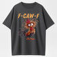 F-CAW-F Chicken Humor Shirt,Silly Farm Animal Graphic Tee