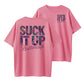Suck It Up Buttercup Funny Sarcastic Floral Graphic T-Shirt